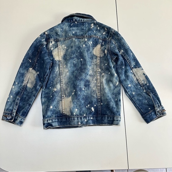 ❤️ LION DYNASTY GIRLS the dye denim jean jacket size medium - Picture 4 of 5